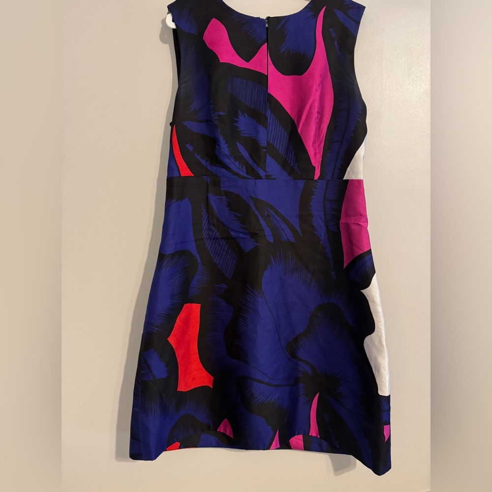 Diane Von Furstenberg Pink and Blue Floral Mini Dress